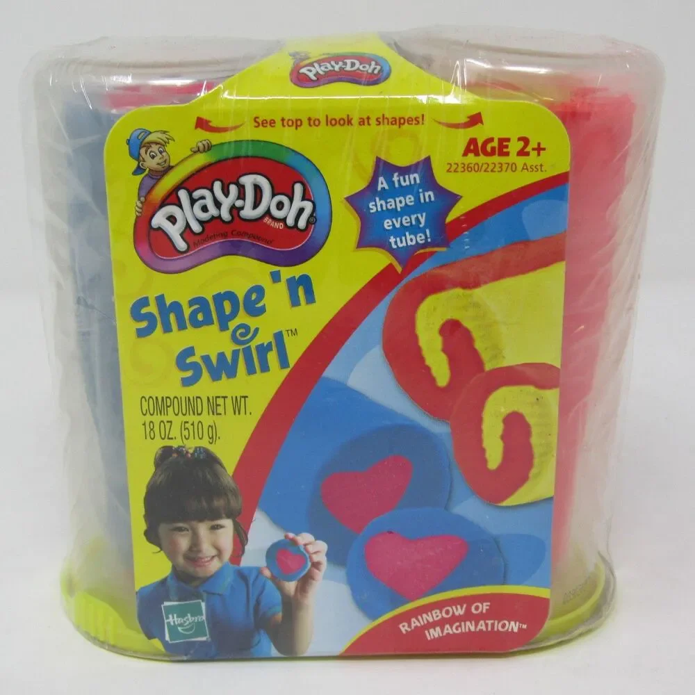 Play-Doh Shape 'n Swirl Modeling Compound Set 18oz New Sealed Hasbro Age 2+